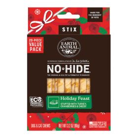 Earth Animal Dog No - Hide Seasonal Collection Holiday Feast - 20 Pack