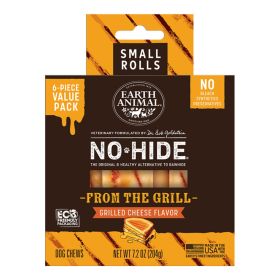 Earth Animal Dog No - Hide From The Grill Grilled Cheese Rolls Small Value Pack - 6 Pack