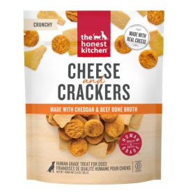 The Honest Kitchen Dog Cheese And Crackers Made With Cheddar & Beef Bone Broth 3.5oz. Pouch