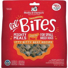 Stella And Chewys Dog Freeze-Dried Lil Bites Itty Bitty Beef 7 oz.