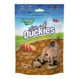 Emerald Pet Little Duckies Grain Free Dog Treats Duck/Sweet Potato 5oz.