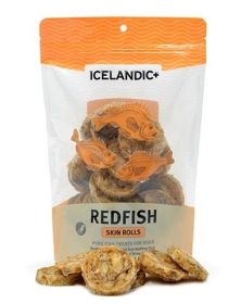 Icelandic+ Redfish Skin Rolls (3oz. Bag Case + Free Sample Bag) (Sell As Case 6)