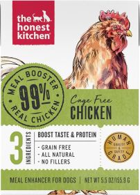 The Honest Kitchen Dog 99% Turkey Meal Booster Wet Dog Food 5.5oz. Carton (Case of 12)