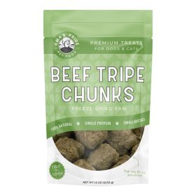 Oma'S Pride Dog Freeze-Dried Beef Tripe Chunks 1.5Oz