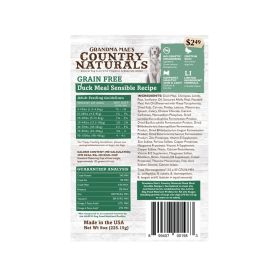 Grandma Mae's Country Naturals Grain Free Dry Dog Food Duck Meal Sensible 18ea/9 oz