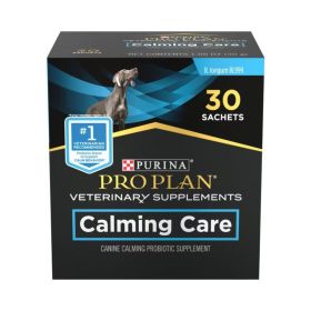 Purina Pro Plan Veterinary Diets Calming Care Liver Flavored Powder Calming Supplement for Dogs, 30 count