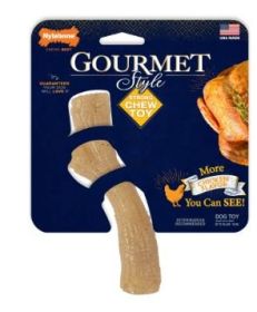 Nylabone Gourmet Style Dog Chew Toy Stick, Chicken, Medium (up to 35 lbs.)