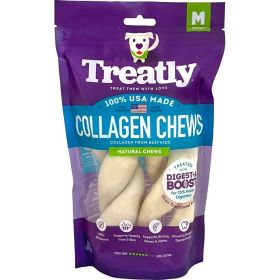Treatly USA Collagen Twists Natural Natural 6in. 2 Pk