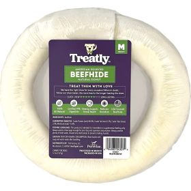 Treatly American Beefhide Donut Natural 6in. 1 Pk