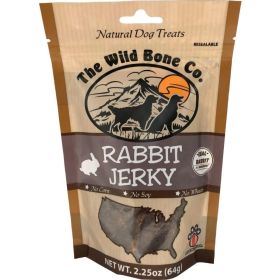 The Wild Bone Co. Natural Jerky Dog Treats Rabbit 2.25oz.