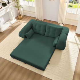 Human Dog Bed, Lazy Sofa Couch, 78.7" Multi-Functional Foldable Sofa Bed, 3-in-1 Teddy Fabric Foam-Filled Sleeper Sofa Bed for Living Room,Guest (Color: as Pic)